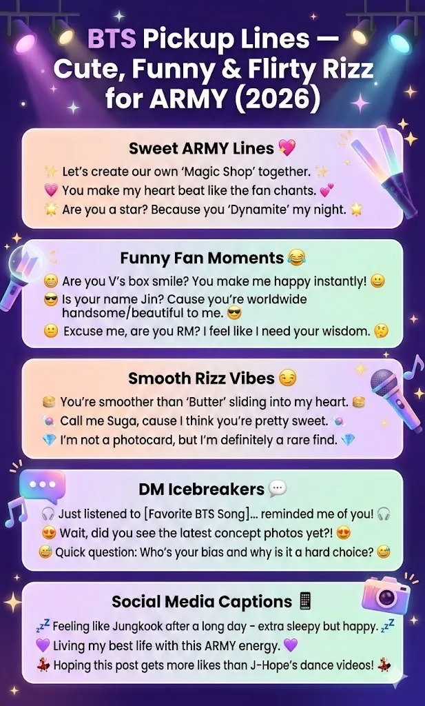 BTS Pickup Lines