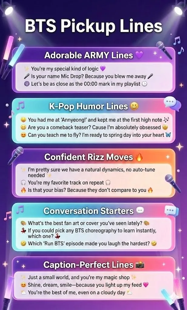 BTS Pickup Lines