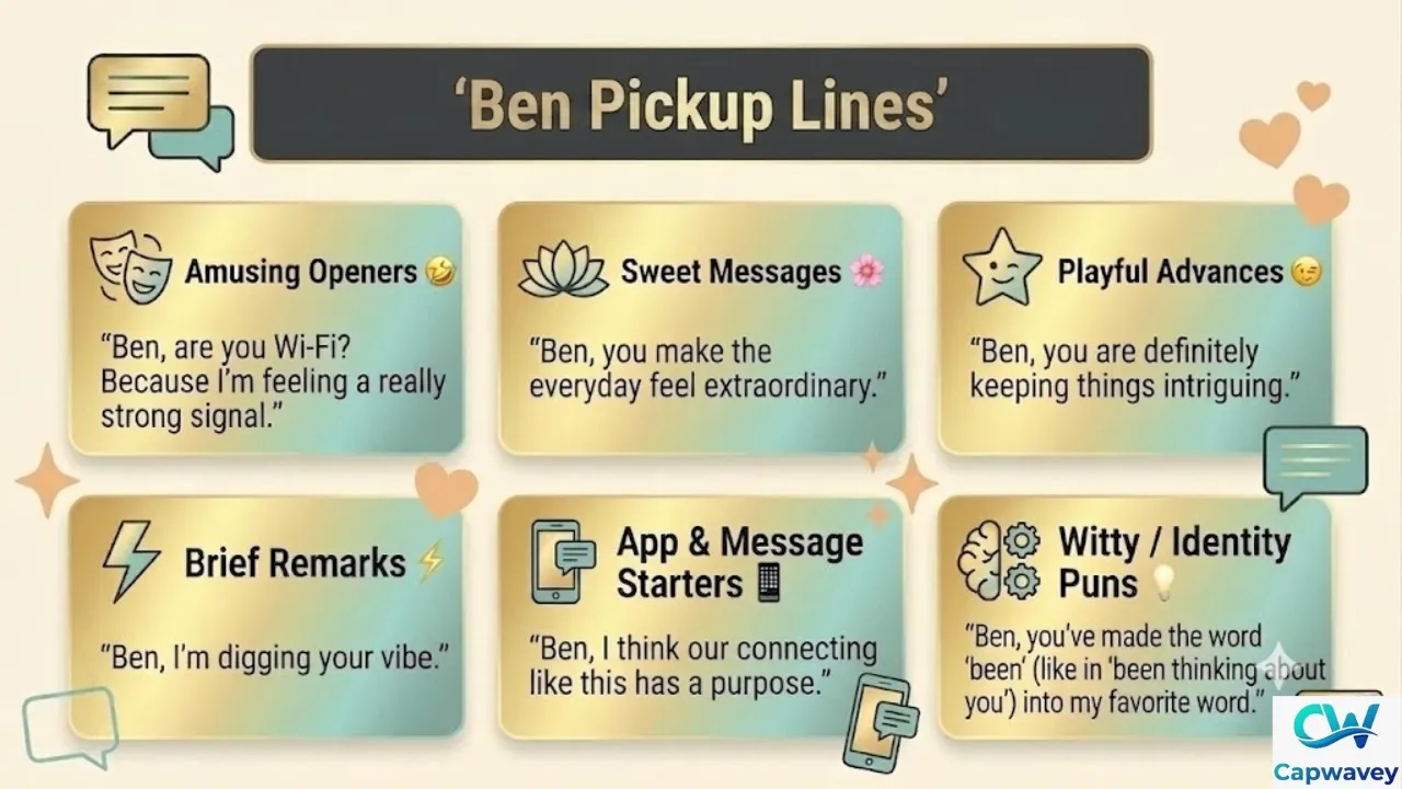 Ben Pickup Lines