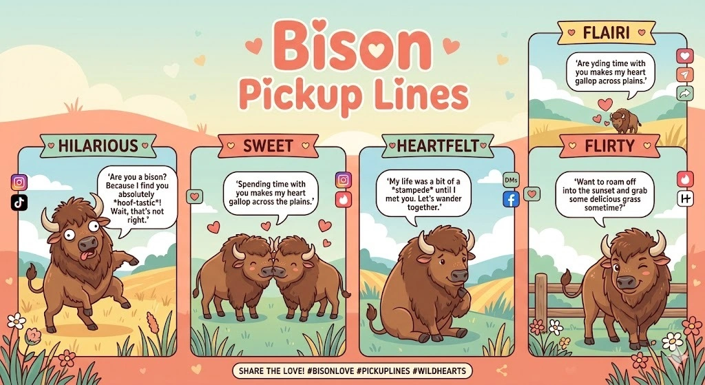 Bison Pickup Lines