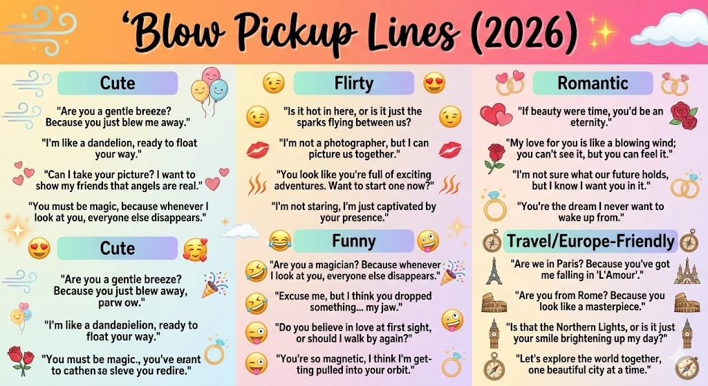Blow Pickup Lines