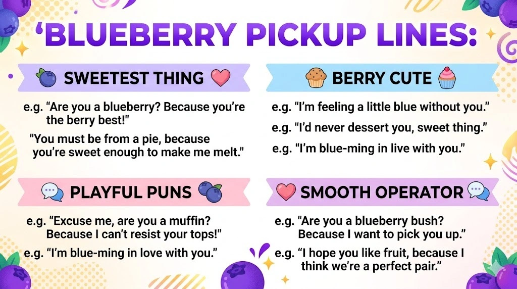 Blueberry Pickup Lines