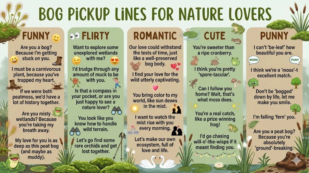 Bog Pickup Lines