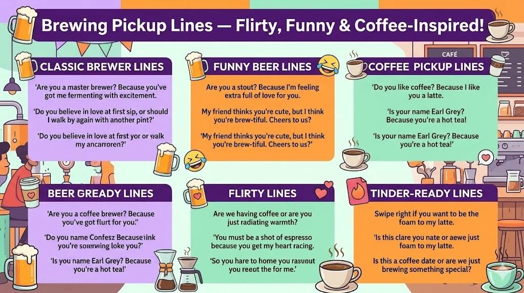 Brewing Pickup Lines 