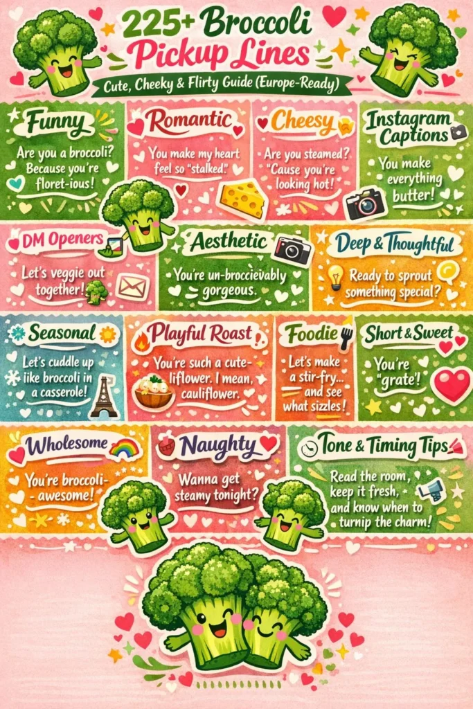 Broccoli Pickup Lines