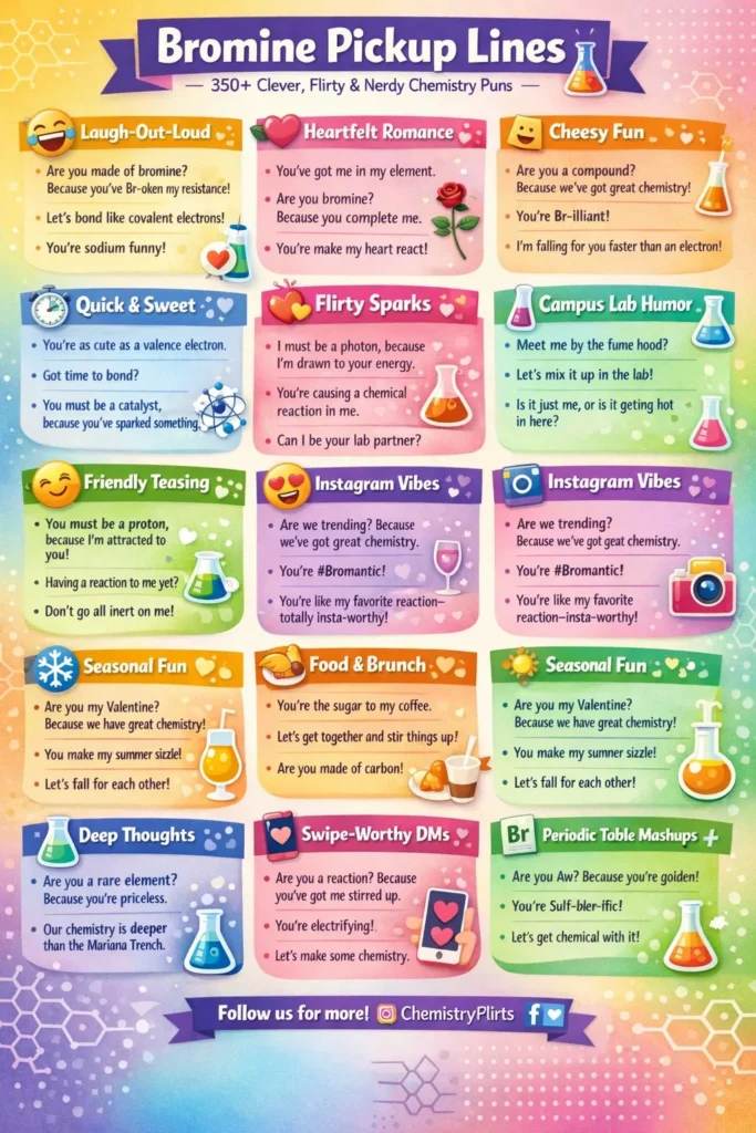 Bromine Pickup Lines