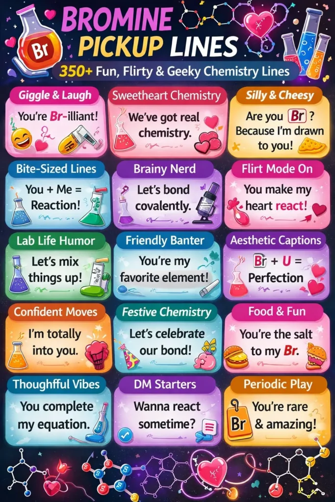 Bromine Pickup Lines