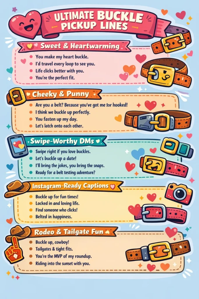 Buckle Pickup Lines