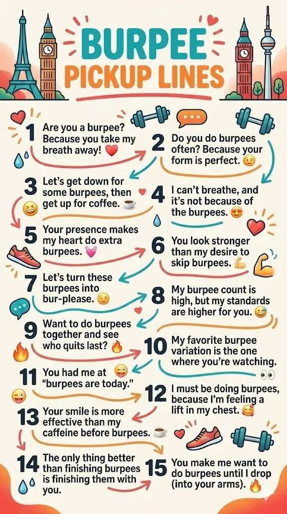 Burpee Pickup Lines