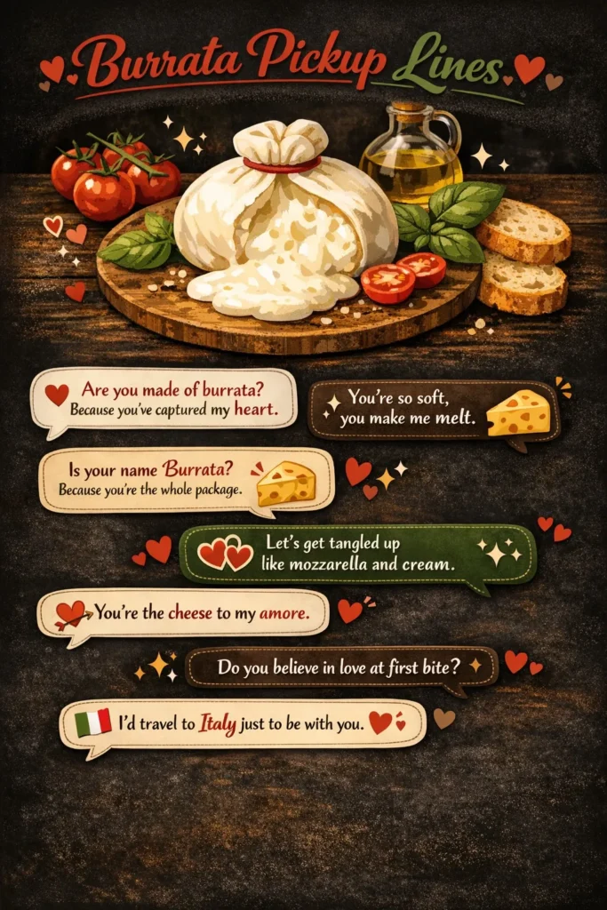 Burrata Pickup Lines