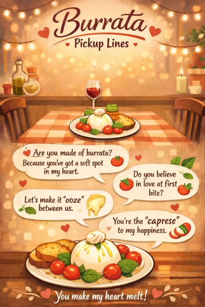 Burrata Pickup Lines