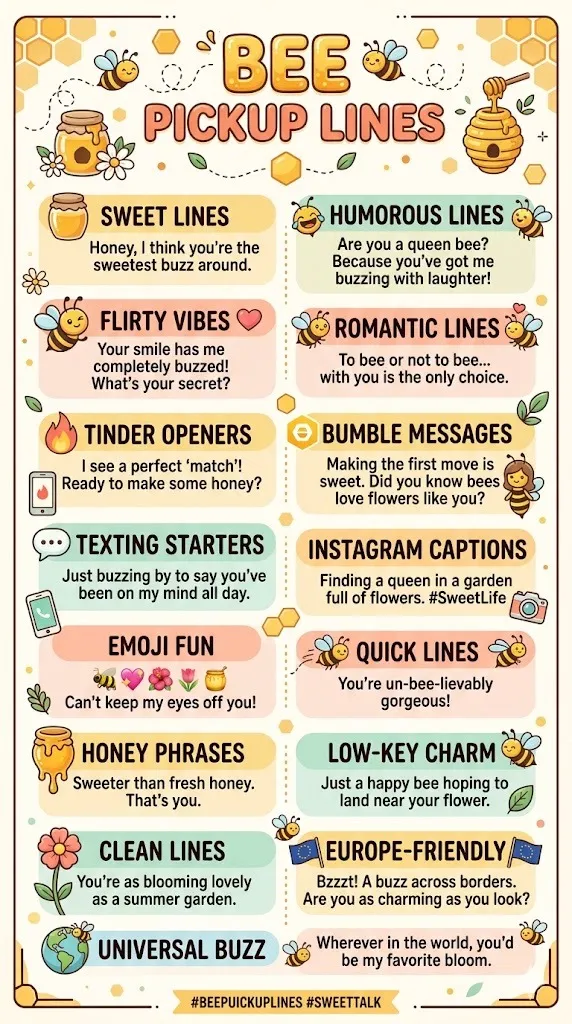 Bee Pickup Lines