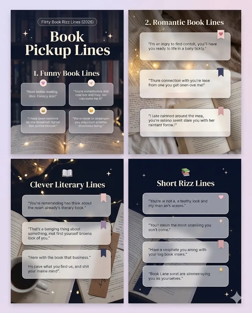 Book Pickup Lines