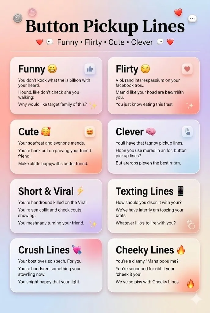 Button Pickup Lines
