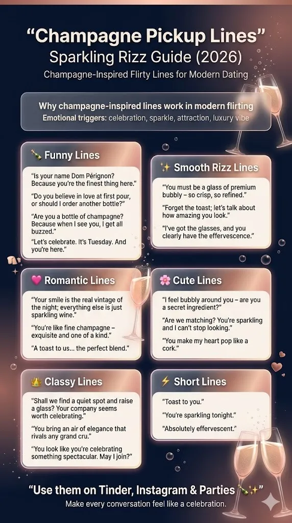 Champagne Pickup Lines