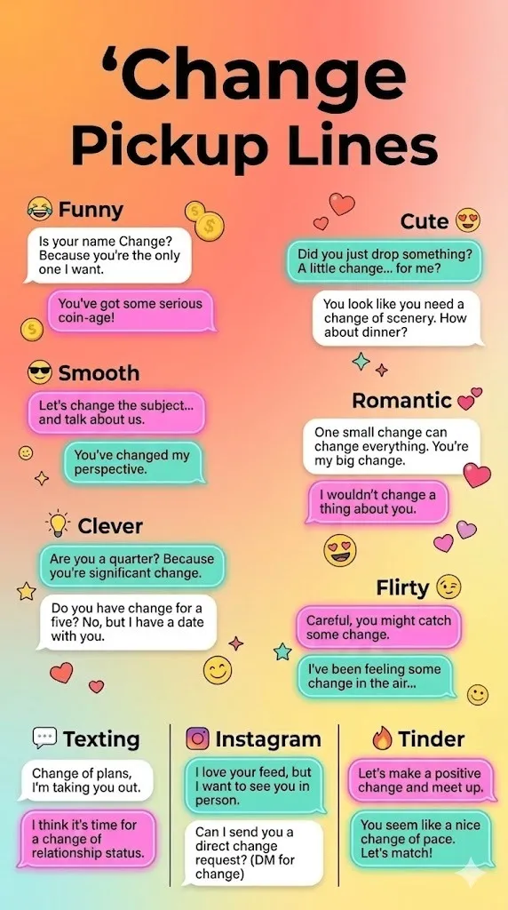 Change Pickup Lines