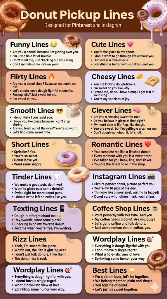 Donut Pickup Lines