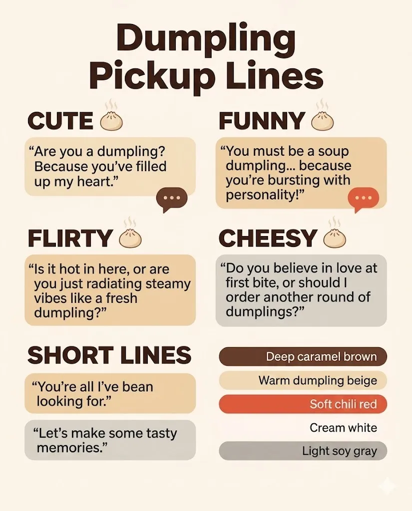 Dumpling Pickup Lines