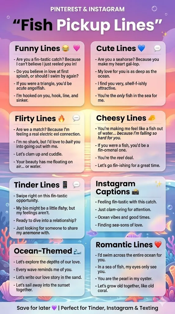 Fish Pickup Lines