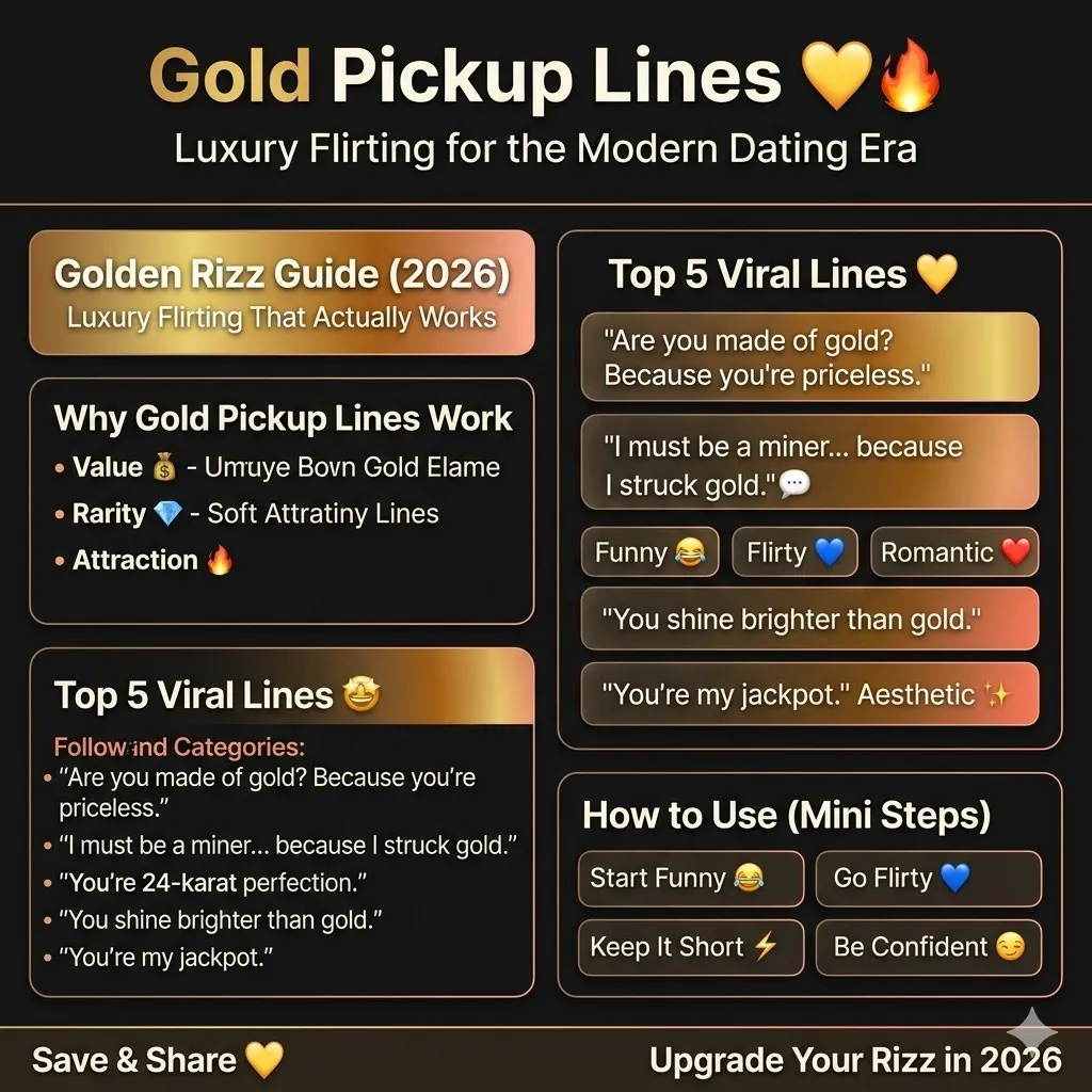 Gold Pickup Lines