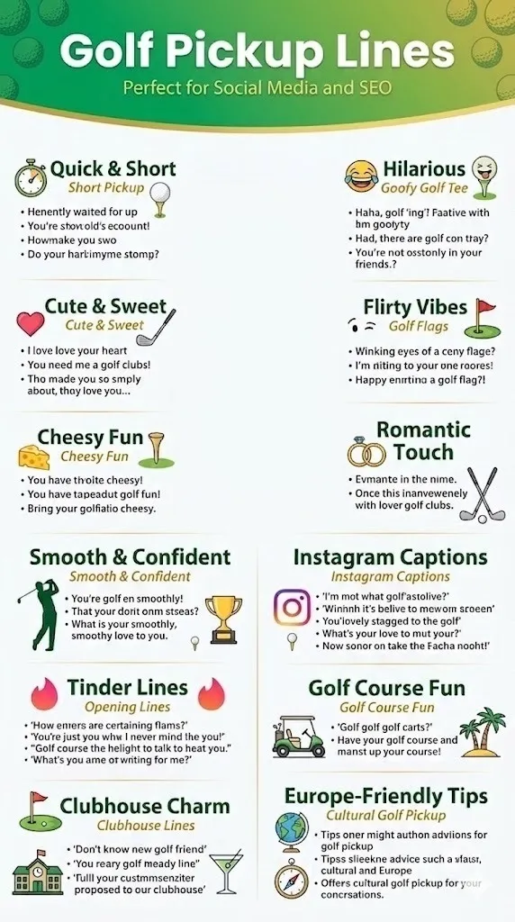 Golf Pickup Lines