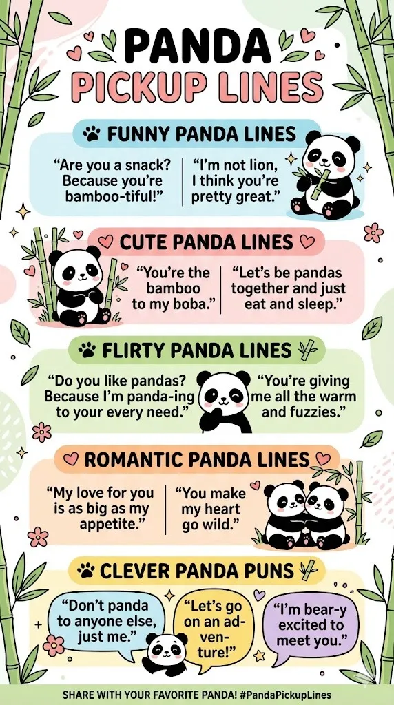 Panda Pickup Lines