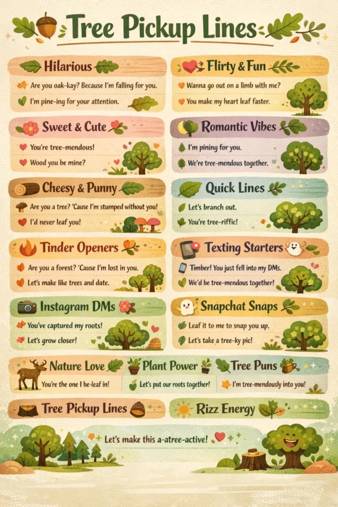 Tree Pickup Lines