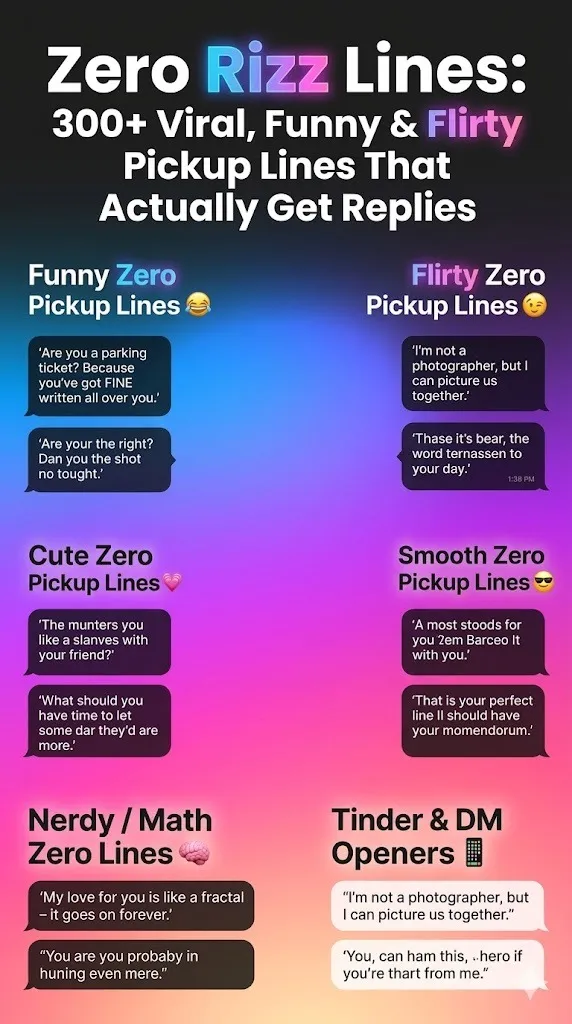 Zero Pickup Lines