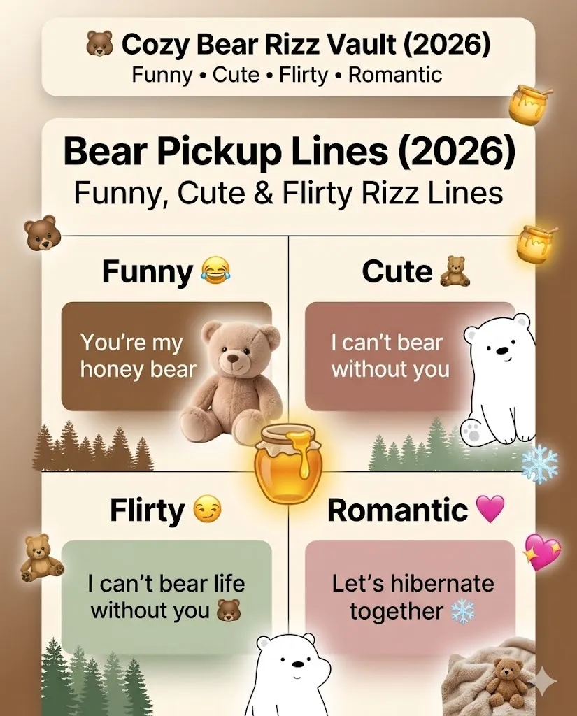 Bear Pickup Lines