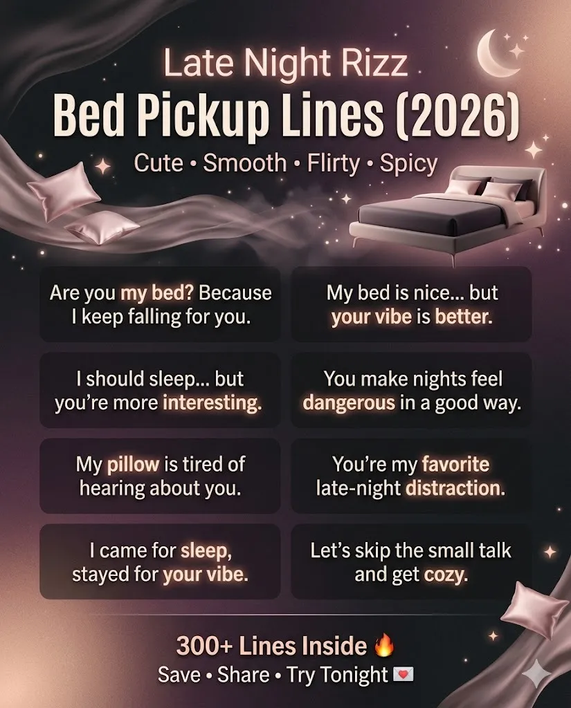 Bed Pickup Lines