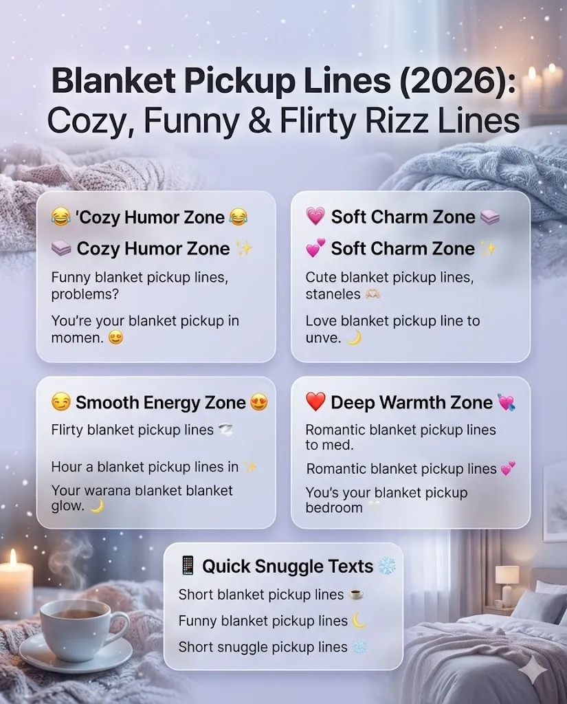 Blanket Pickup Lines