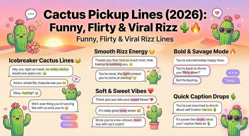 Cactus Pickup Lines