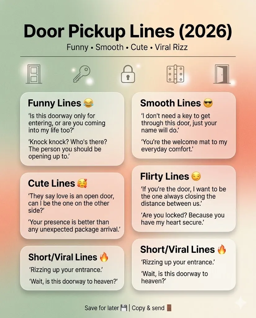 Door Pickup Lines