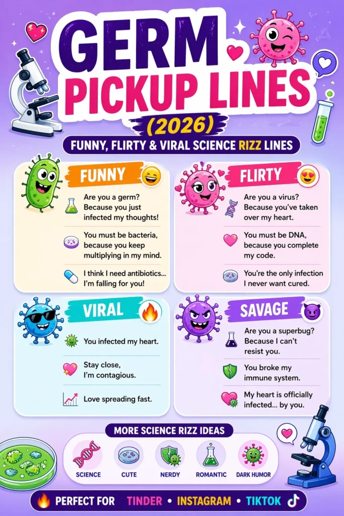 Germ Pickup Lines