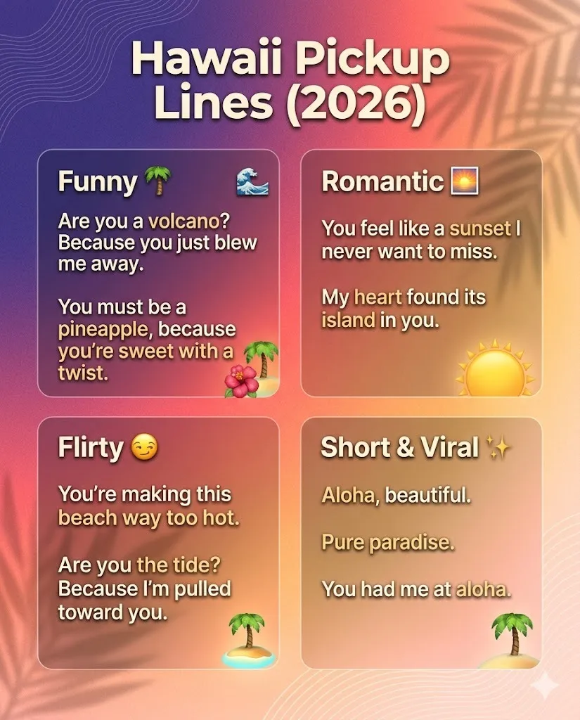 Hawaii Pickup Lines