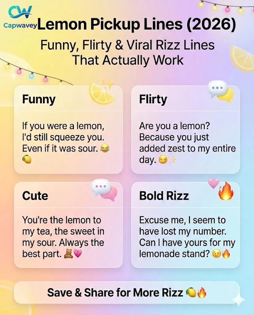 Lemon Pickup Lines