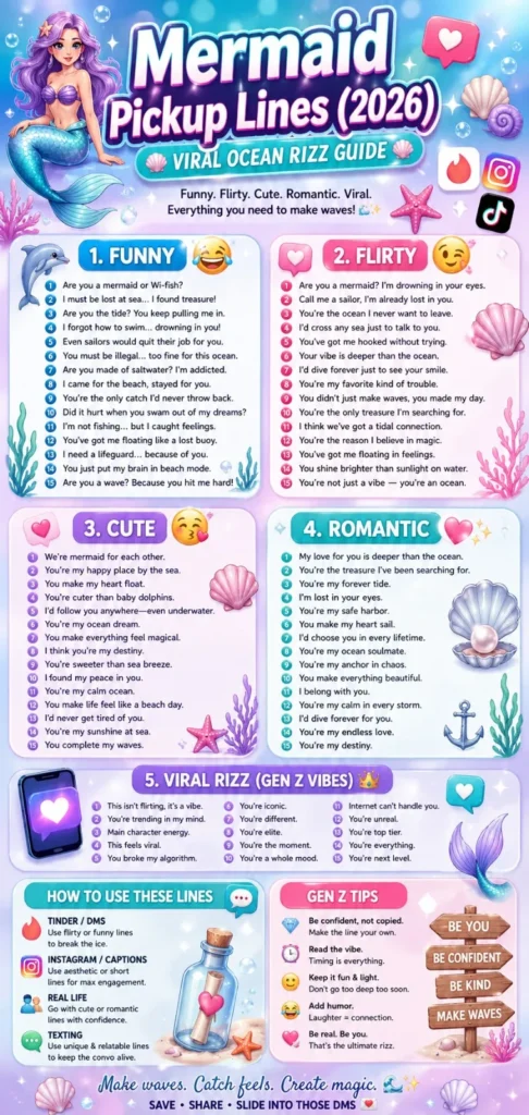Mermaid Pickup Lines