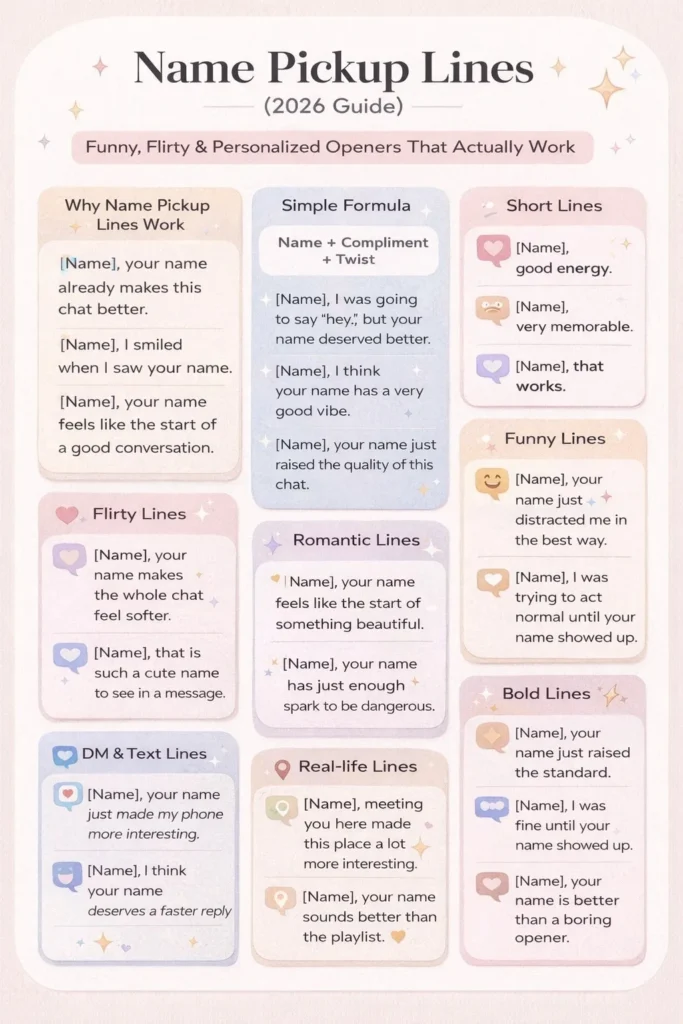 Name Pickup Lines