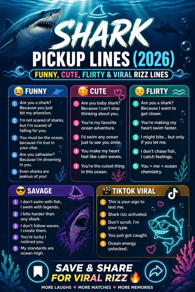 Shark Pickup Lines