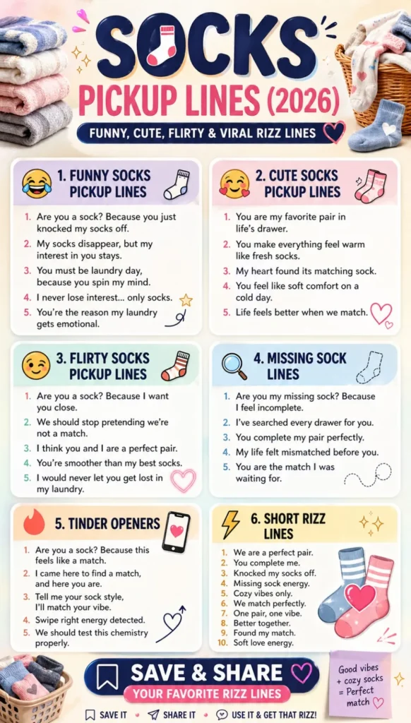 Socks Pickup Lines