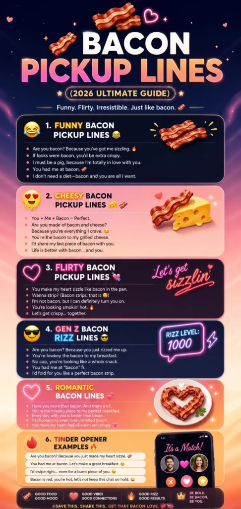 Bacon Pickup Lines