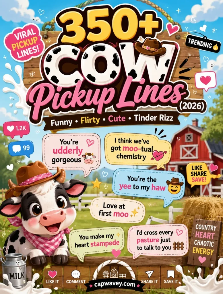Cow Pickup Lines