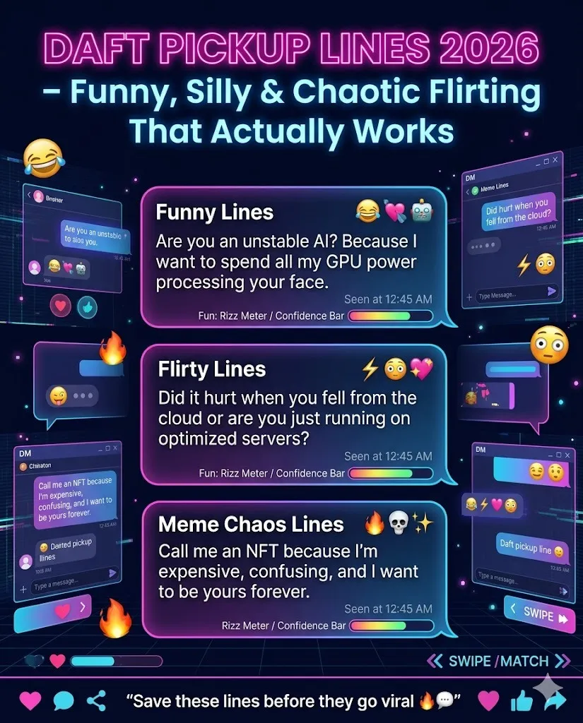 Daft Pickup Lines