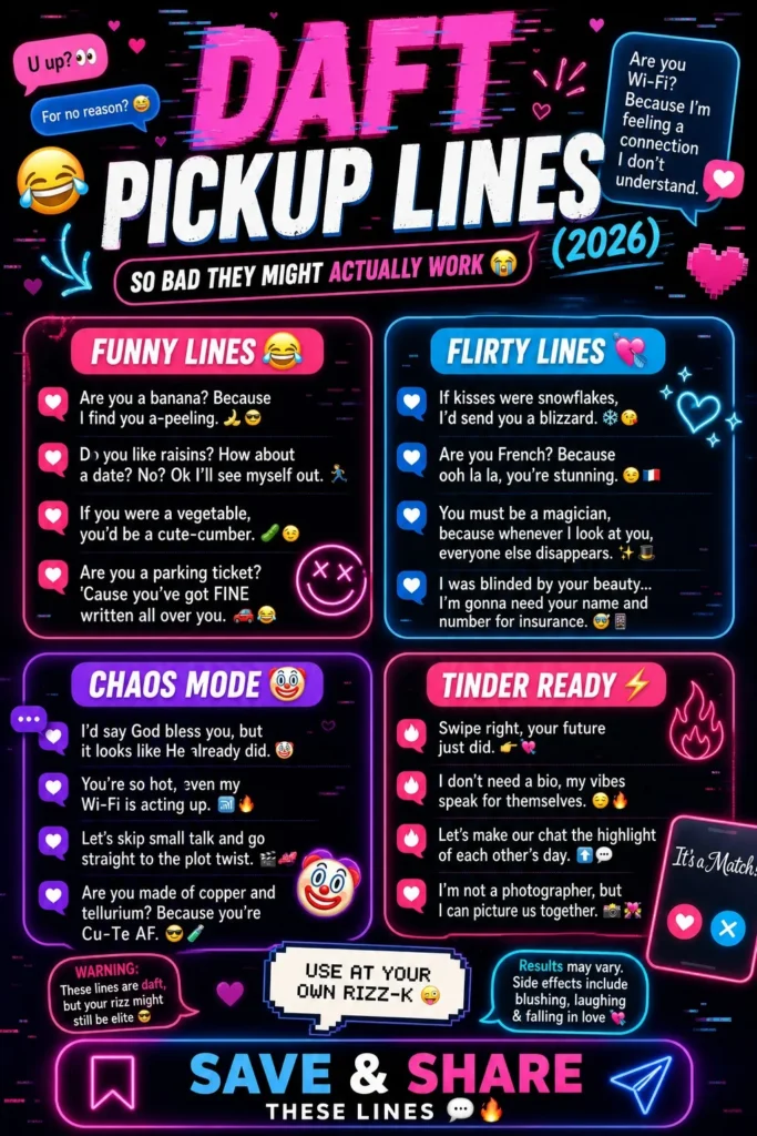 Daft Pickup Lines