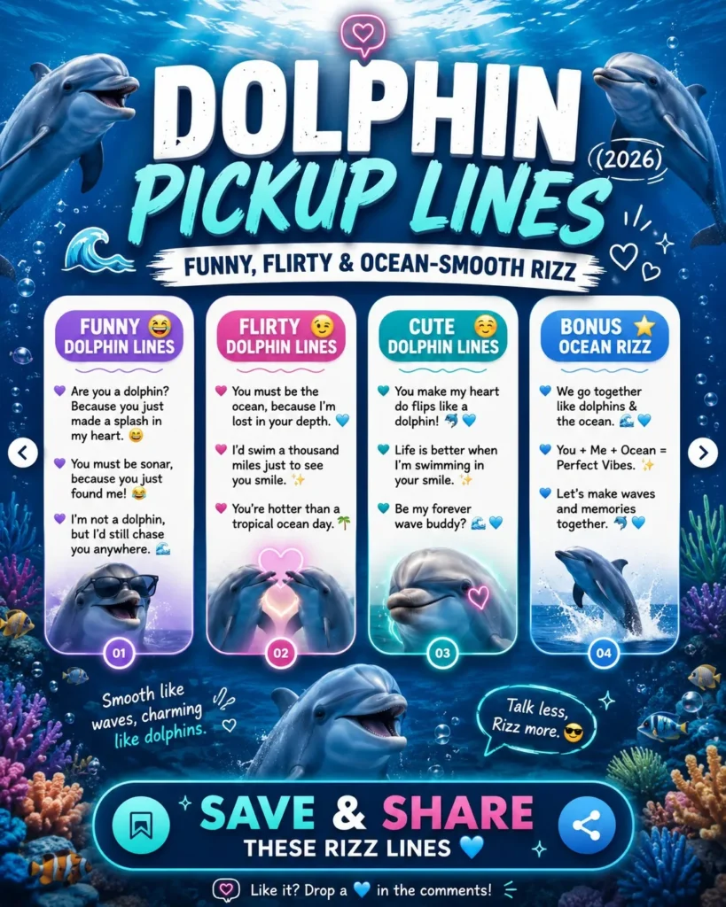 Dolphin Pickup Lines
