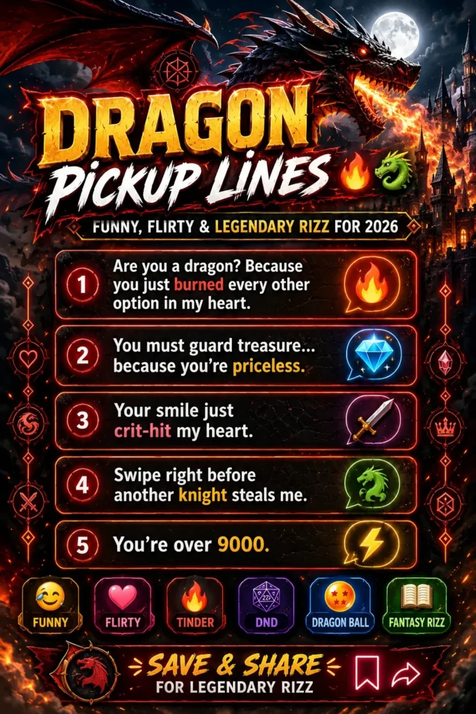 Dragon Pickup Lines