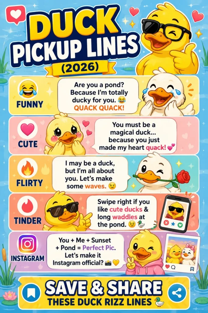 Duck Pickup Lines