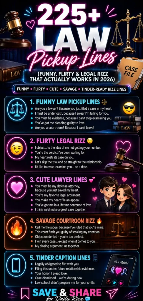 Law Pickup Lines