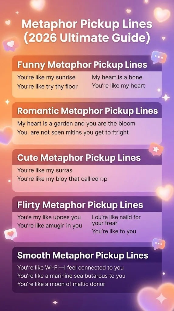 Metaphor Pickup Lines
