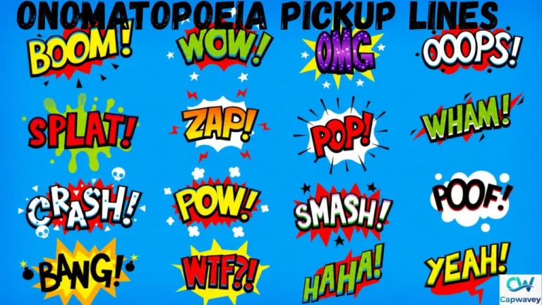 Onomatopoeia Pickup Lines